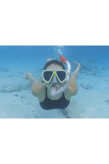 BESTWAY Dominator II Full Face Snorkel Mask – Clear View & Easy Breathing