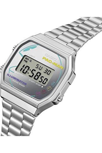 Casio ساعة يد ريترو PAC-MAN A168WEPC-7ADR