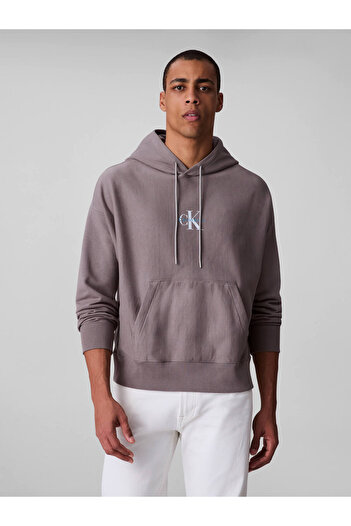 Calvin Klein Erkek Gri Sweatshirt