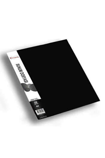 Ticon Presentation File A4 20 Pieces Black