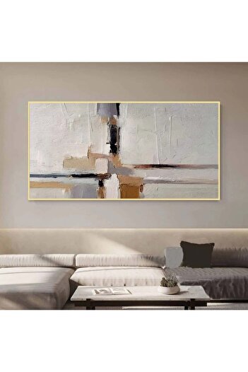 4gdran Modern canvas painting with a fine art design and a hollow golden frame