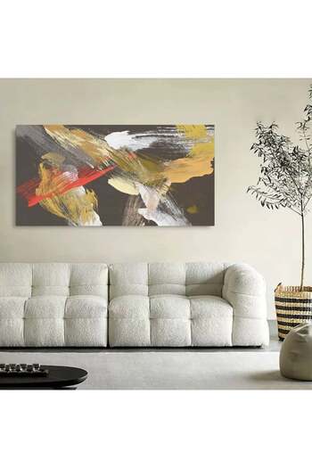 4gdran Modern abstract art canvas painting with hidden wooden frame