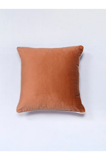 Sanskrutihomes By Styli Peach Velvet Plain Cushion Cover