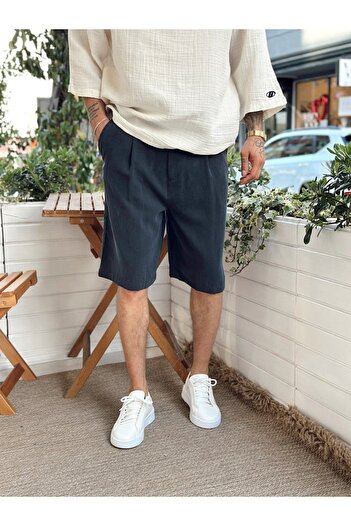 TÜZeMEN Modal Fabric Bermuda Shorts Capri