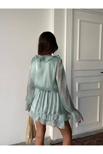MAXMOOR ANEMON Midi Elbise 1222 - Mint
