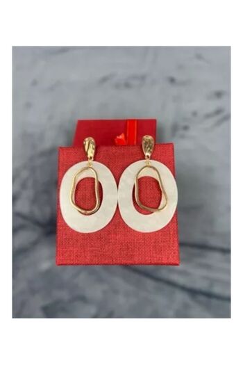 Inovius - Geometric Round Earrings