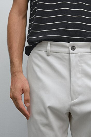 Massimo Dutti Pamuk karışımlı yarı jogger pantolon