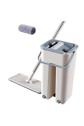 ElastiX Professional mop with two buckets for cleaning and drying + 1 free refill