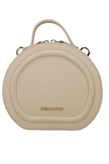 Meskanto Mira Genuine Leather Chain Round Bag