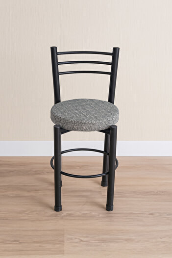 Ecowood Metal Tabure Arkalıklı - 2 Adet