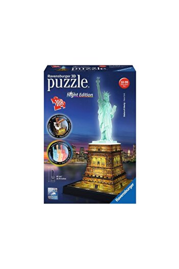 RAVENSBURGER 3D Puzzle - Luminous Statue of Liberty, 108 pieces