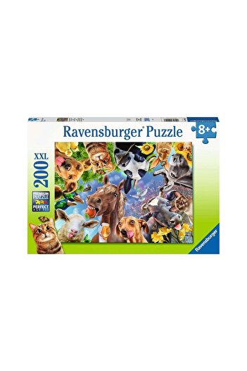 RAVENSBURGER Puzzle - Portrait With Animals, 200 pieces XXL