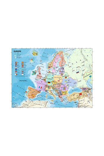RAVENSBURGER Puzzle - Map of Europe in French, 200 piese XXL