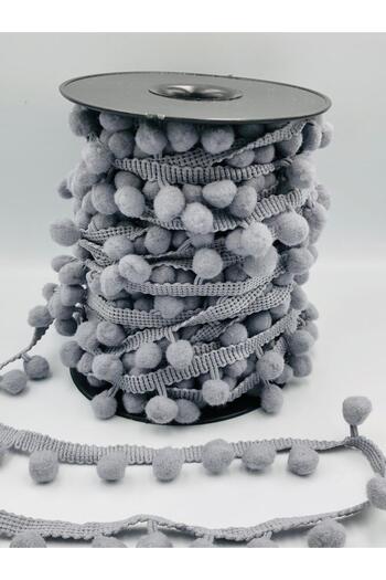 DUCK HOBY 3 Meters Ribbon Pompom Decorative Ribbon Meter Pompom Colorful Pompom