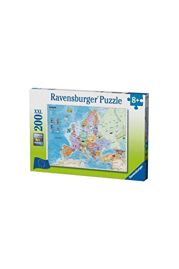 RAVENSBURGER Puzzle - Map of Europe in French, 200 piese XXL