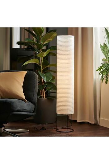 IKEA Floor lamp, white/black
