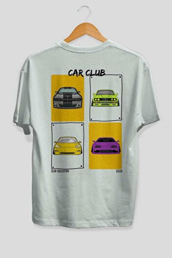 Ankhises Car Club Πίσω εμπριμέ μπλουζάκι υπερμεγέθη ανδρικό γυναικείο μπλουζάκι 100% βαμβακερό λαιμόκοψη
