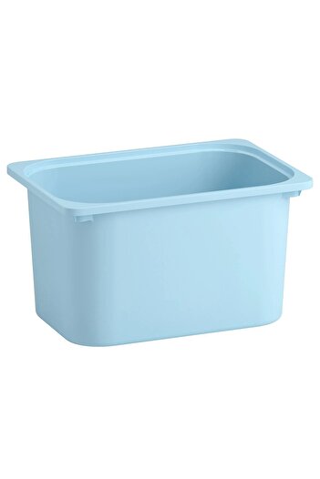 IKEA QUİCK 2 Adet Açık Mavi Çocuk Odası Eşya Oyuncak Saklama Kutusu 42x30x23 Cm 2'li Set Saklama Plastik
