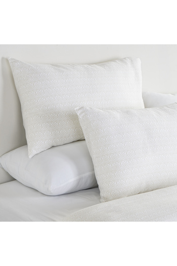 Cottage Boutique Blanche 3pcs cotton duvet cover 260*220cm - 300 thread count white