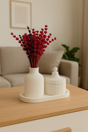 DAY HOME Decorative Candle Holder and Vase Set