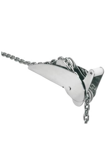 OSCULATI Rolă articulată grea din oțel inoxidabil lustruit 30 kg 695 mm,