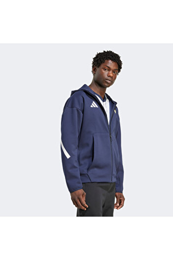adidas Ρεάλ Μαδρίτη Ζ.Ν.Ε. Ανδρική αθλητική φόρμα ποδοσφαίρου Anthem σε μπλε ναυτικό χρώμα