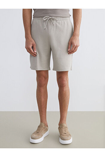 LC Waikiki Gray Standard Fit Men's Shorts