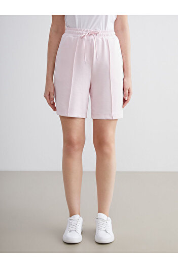 LC Waikiki Pink Women's Shorts with Elastic Waist