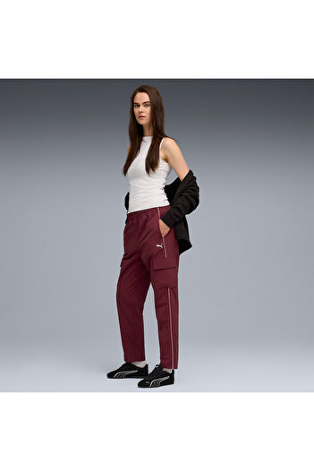 Puma Sport Woven Cargo Women's Burgundy Sweatpants