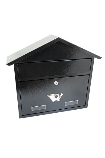 JollyMag Mailbox, black, C4 format, 43x12x39 cm, Damech
