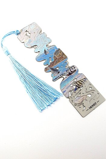 Solfera Claude Monet Sainte-Adresse Beach Artistic Metal Bookmark with Tassel Ay061