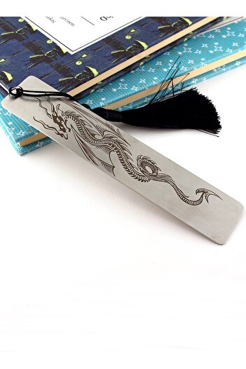 Solfera Dragon Stainless Steel Bookmark Metal Bookmark Bookmark with Tassel Ay046