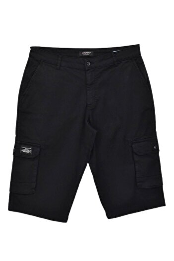 DYNAMO Men's Cargo Pocket Canvas Capri Shorts Bgl-St04736