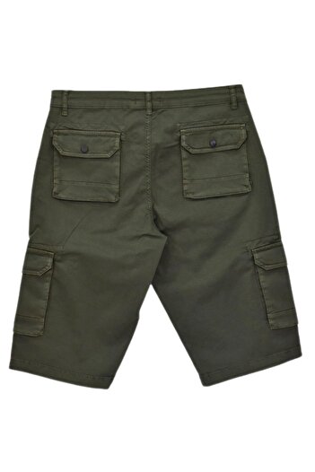 DYNAMO Men's Cargo Pocket Canvas Capri Shorts Bgl-St04736