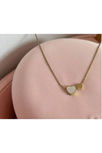 AKSESUARIM Women's Heart Steel Necklace