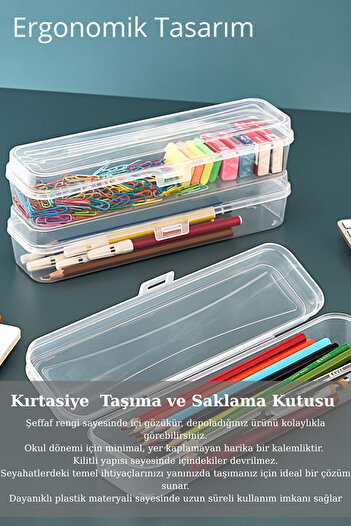 Heredot Mithra Life Pen Holder Toothbrush Makeup Travel Transparent Plastic Storage Box Mit1237