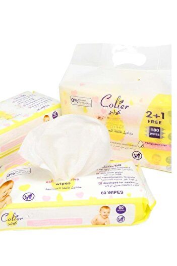 colier Cooler Baby Wipes Ultra Sensitive 2+1 180 Pieces