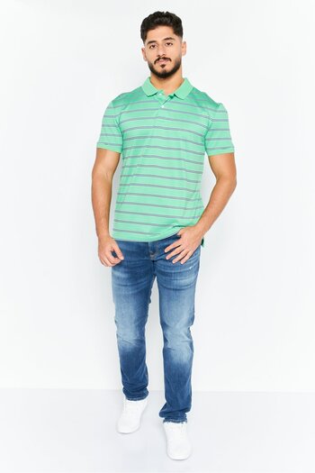 Levi's Redloop by Levis Men Regular Fit Short Sleeve Stripe Polo Shirt, Multicolor