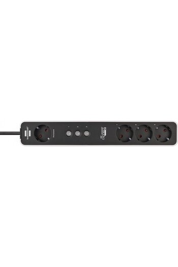Brennenstuhl Smart Connect Ecolor WIFI extension cord, 1.5m, 4 sockets, 3 channels, Alexa, Google