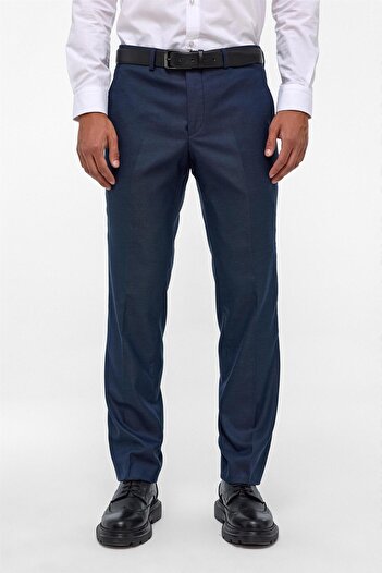 SÜVARİ Cavalry Loose Fit Armure Patterned Soft Textured Fabric Trousers
