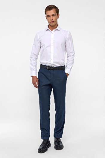 SÜVARİ Cavalry Loose Fit Armure Patterned Soft Textured Fabric Trousers