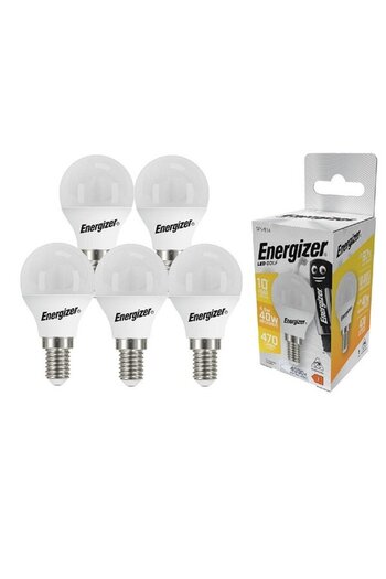 Energizer Set 5 becuri LED mini Energizer, 4.9W, E14, 470 lumeni, 4000K, lumina neutra, clasa energetica F