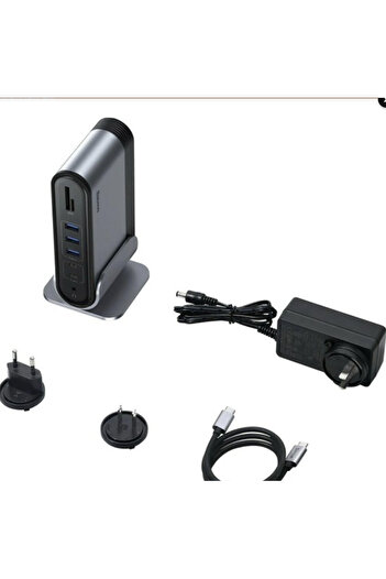 Baseus Working Station 16 in 1 Çok Fonksiyonlu Type-C HUB Adaptör CAHUB-HG0G