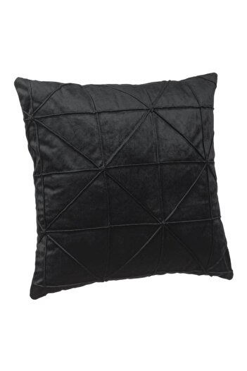 OEM Winter Decorative Pillow Black Velvet Geometric Shapes