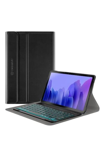 Flo Husă de protecție cu tastatură pentru Samsung Galaxy Tab A7 10.4 2020 T500/T505, A43, silicon flexibil, rezistentă la apă