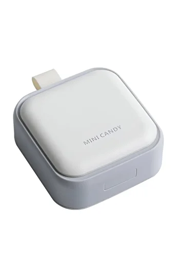 Camy Cutie Depozitare Medicamente Mini, 4 Compartimente, Inchidere Etans, Portabila, Patrat, Gri, PP, 7.5