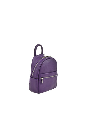 Generic Women's genuine leather backpack BG18816, Purple