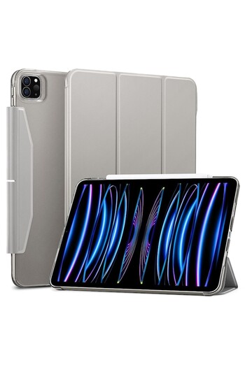 SOL Protective Case for iPad Pro 11 2020/2021/2022, Compact, L25, -Leather, Metal Gray