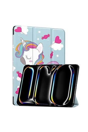 SOL Husă de protecție pentru iPad Pro 13 2024, Q32, Nanotextil, Unicorn