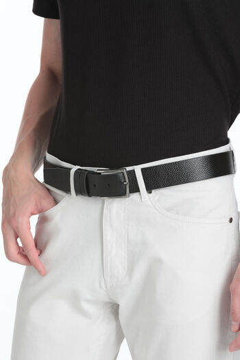 Hatemoğlu Black Men's 100% Genuine Leather Sports Belt